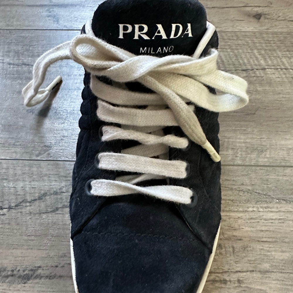 Prada navy blue sneakers
